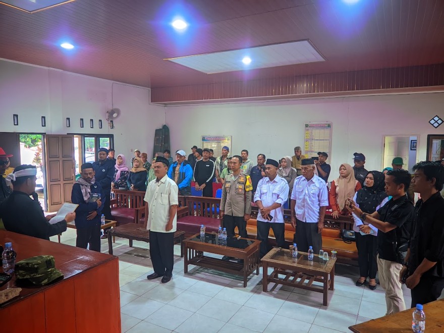 Pelantikan dan pengambilan sumpah BPD PAW Desa Batusari serta musrenbangdes Batusari 2027 tahun anggaran 2026